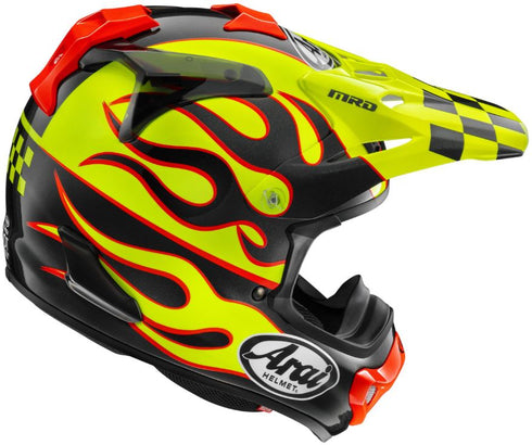 Helmet MX-V Evo Flame Yellow