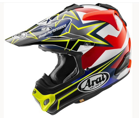 Čelada MX-V Evo Stars&Stripes Fluor Yellow