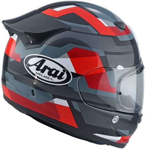 Helm Quantic Abstrakt Rot