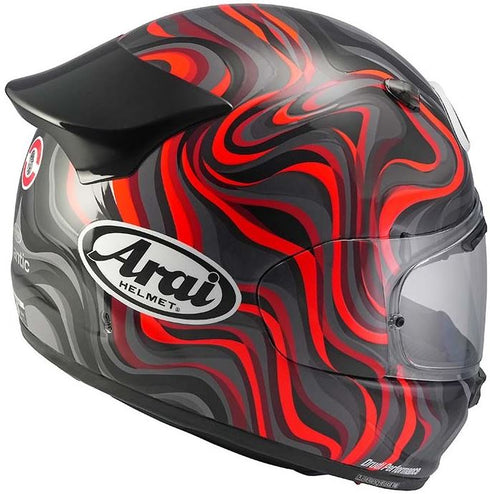 Quantic Swirl Red Helmet