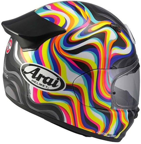 Quantic Swirl White Helmet