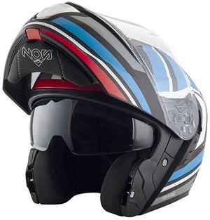 Čelada Nos NS-14 Flip Up Nitro Blue Red Matt