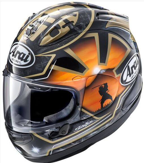 RX-7V EVO Pedrosa Spirit Gold helmet