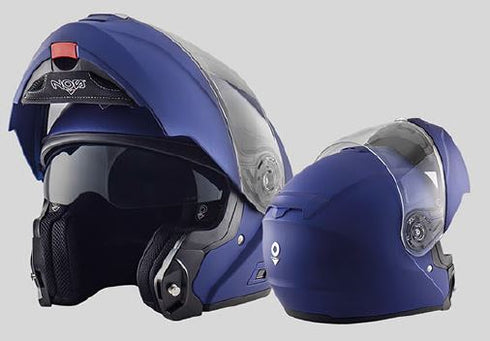 Čelada Nos NS-8 Flip Up Deep Blue Matt