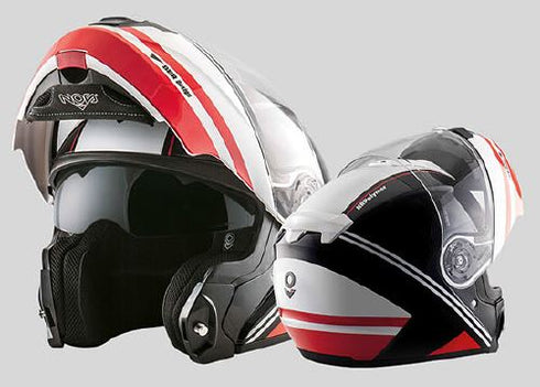 Čelada Nos NS-8 Flip Up Dynamic Red