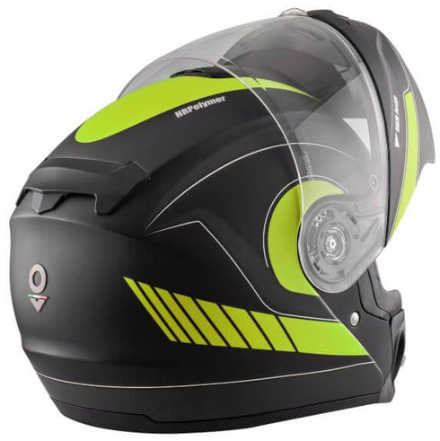 Helm Nr. NS-8 Flip Up Gaze Fluor Gelb Matt
