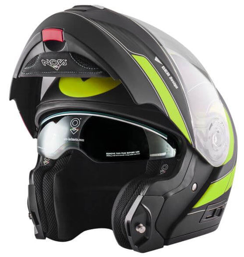 Helm Nr. NS-8 Flip Up Gaze Fluor Gelb Matt