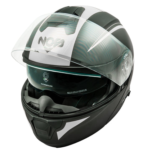 Čelada Nos NS-8 Flip Up Triton White Matt