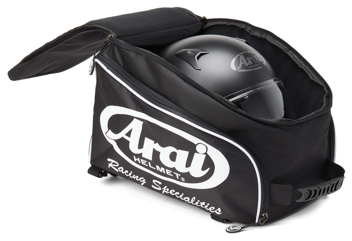 arai cloth helmet bag Helmets 1601 Black Single Backpack Each helmet is put through three seperate quality Cloth Helmet Bag - NAVY